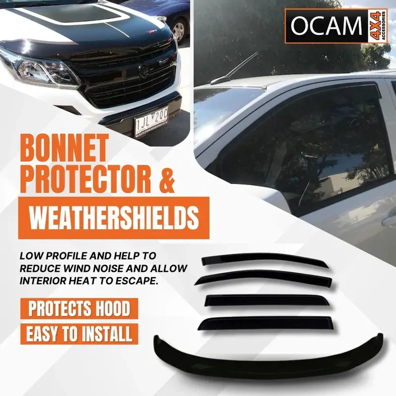 Bonnet Protector & Weathershields For Holden Colorado RG MY17 Jul16+