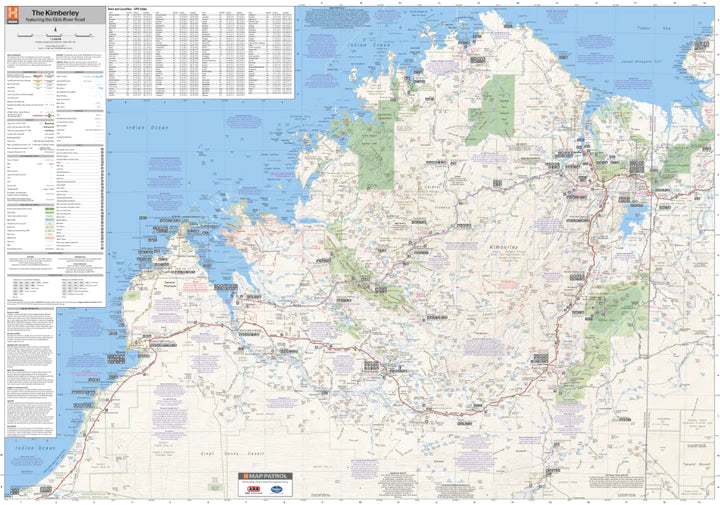 Kimberley Supermap - 1430x1000 - Laminated