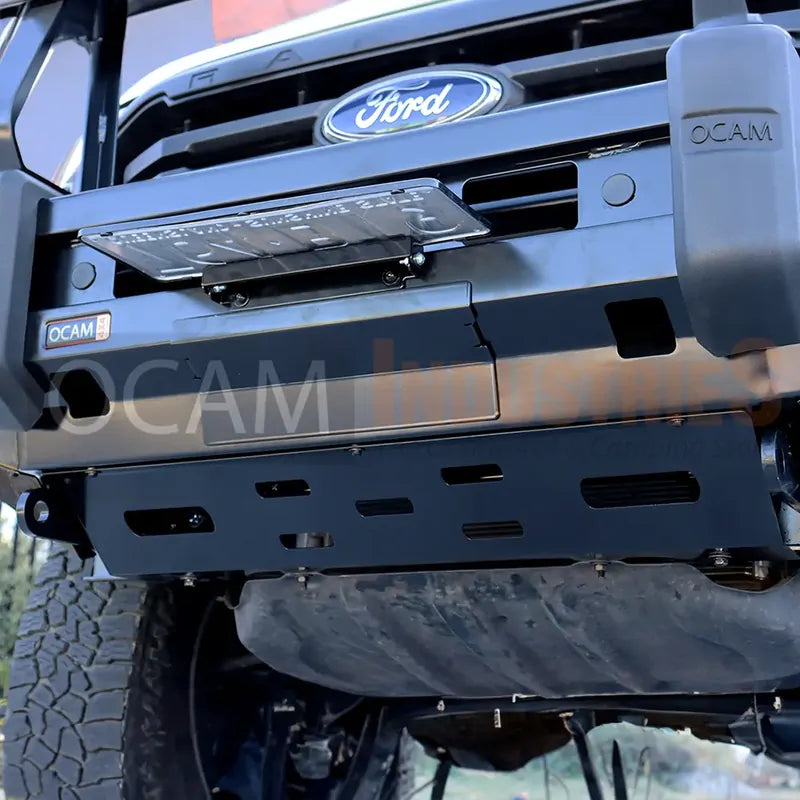 OCAM Deluxe Steel Bull Bar for Ford Ranger PX MKIII 2018-06/2022, Winch Compatible