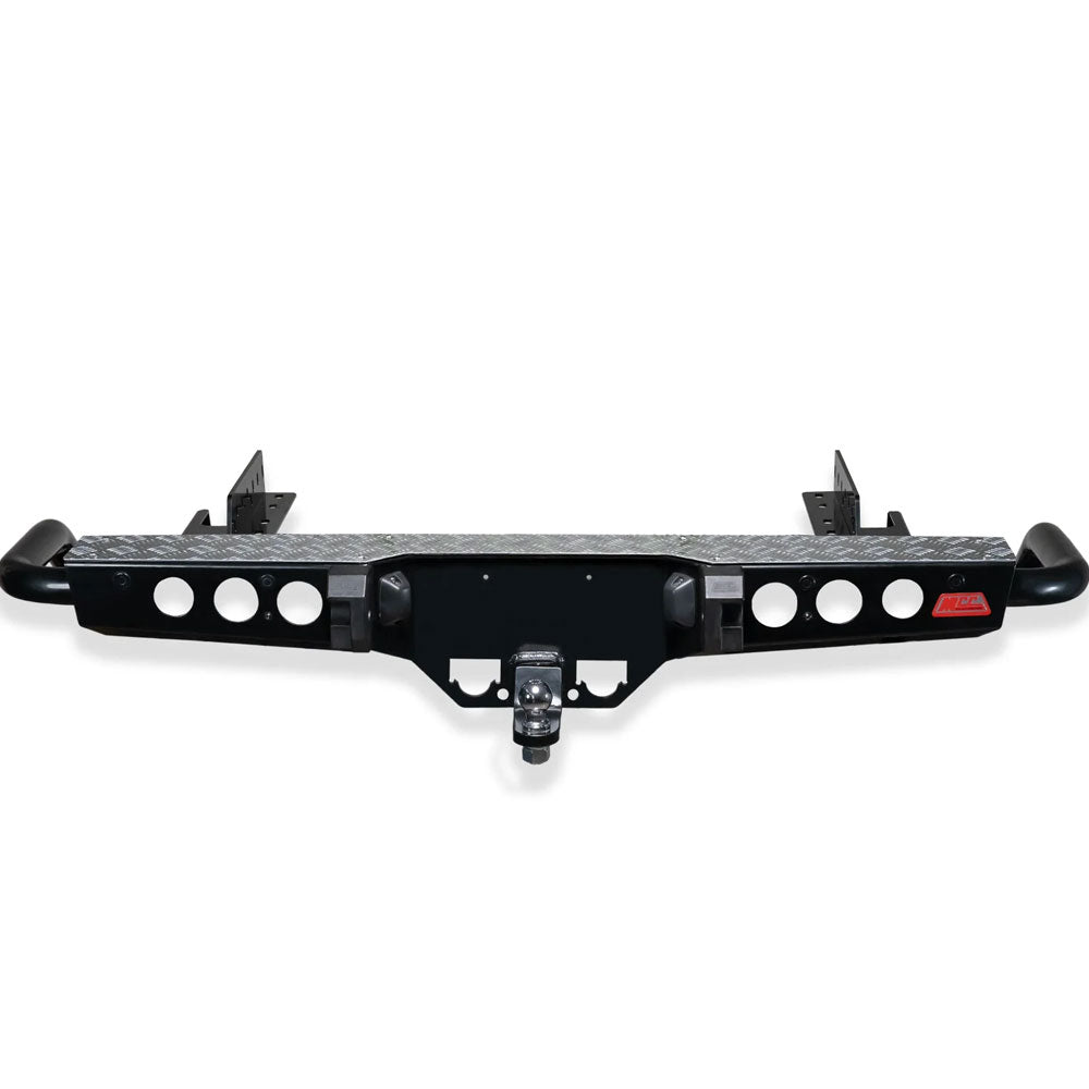 Isuzu D-Max Rg 2020-present Chrome Step Plate Jack Rear Bars With Lights