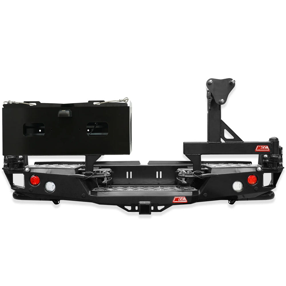 Dmax Rg 2020-present Double Jerry Can And Wheel Carrier Rear Bars