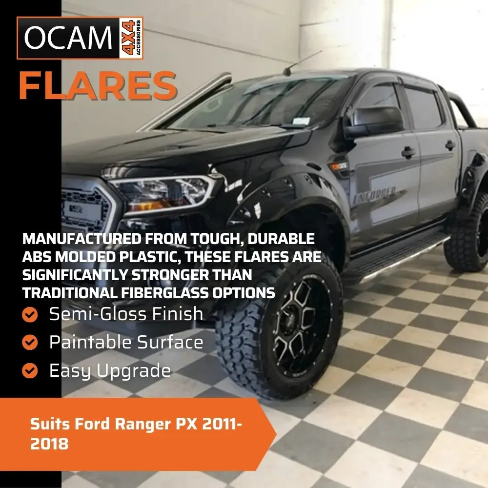 Kut Snake Flares for Ford Ranger PX 2011-2018 Monster Smooth Finish (Code #3/3)