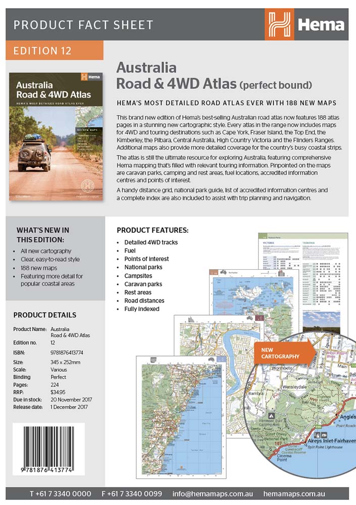 Australia Road And 4wd Atlas Perfect Bound