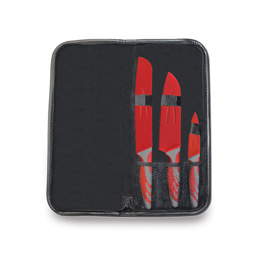 Knife Set Ss With Pouch 3pc