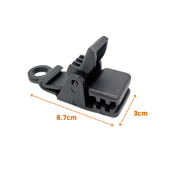 DUCK4X4 16 x Tent / Tarp Clips 16 x Bungee Balls