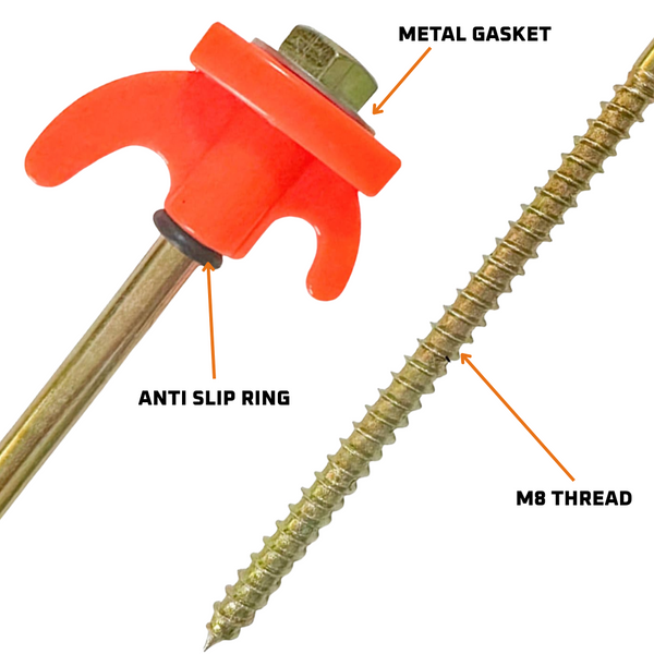 DUCK4X4 Hard Ground Hex Pegs