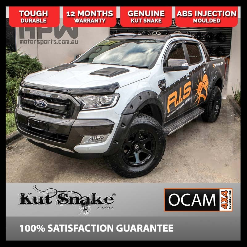 Kut Snake Flares for Ford Ranger PX MKIII 2019-06/2022 Slimline 58mm ABS (Code #18-1)