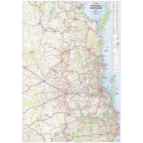 South East Queensland Map - 700x1000 - Laminated