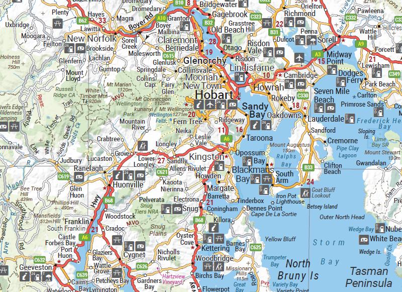 Tasmania State Supermap - 1000x1430 - Laminated
