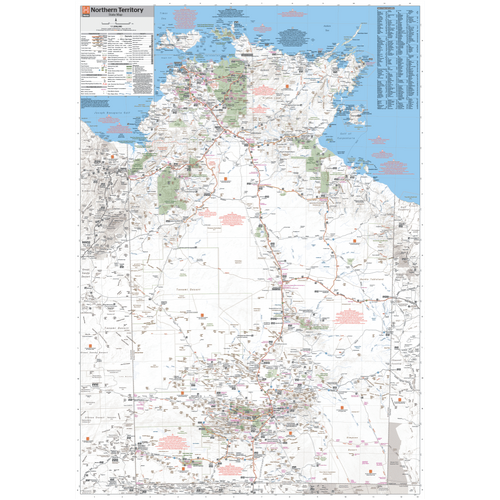 Northern Territory Supermap - 1000x1430 - Laminated