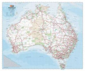 Australia Handy Map - 750x625 - Laminated