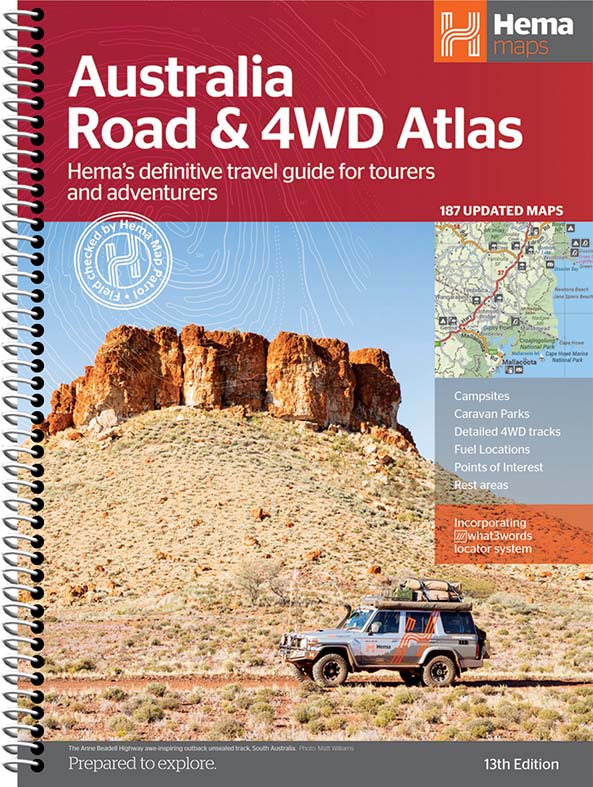 Australia Road And 4wd Atlas Spiral Bound 252 X 345mm