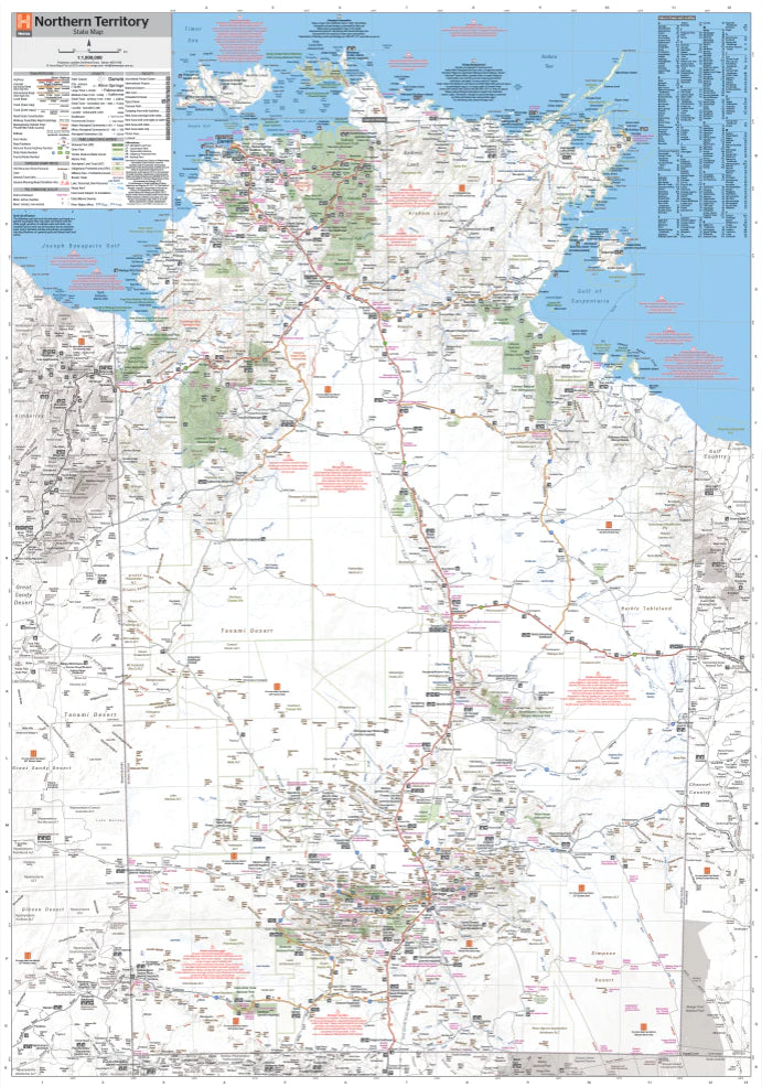 Northern Territory Map - 700x1000 - Unlaminated
