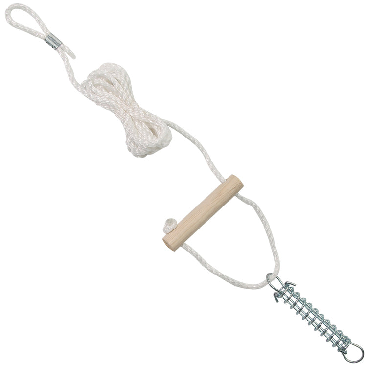6mm Sgl Guy Rope Wood Runner And Spring