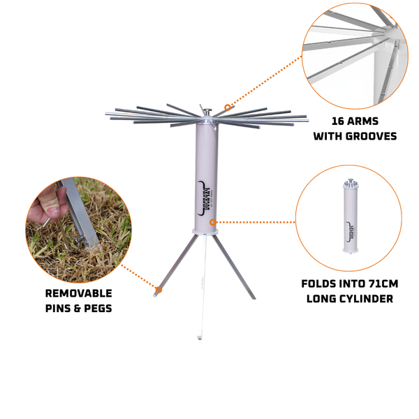 DUCK4X4 Portable Compact Clothesline