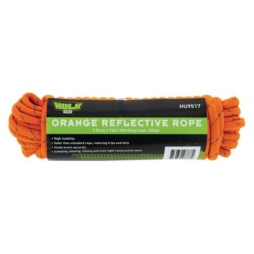 15M ROPE REFLECTIVE ORANG WORKING LOAD 60KGS