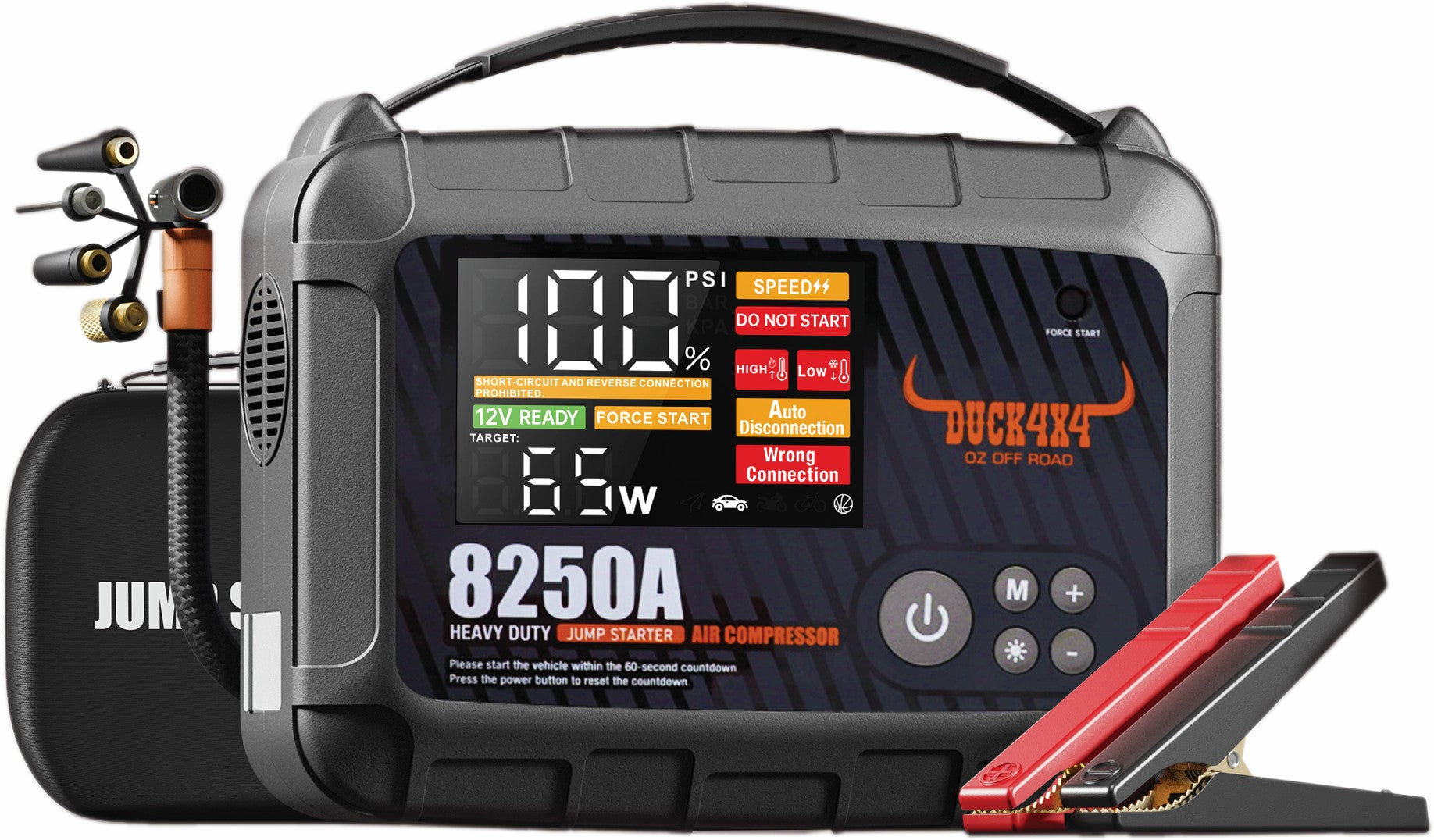 Jump starter with air pump (32000mah)