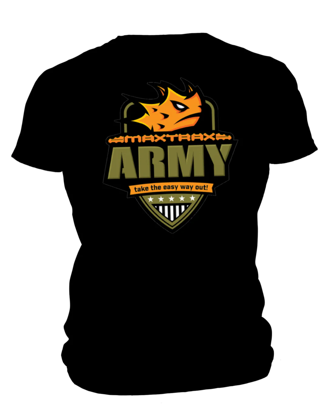 MAXTRAX Army Black TShirt