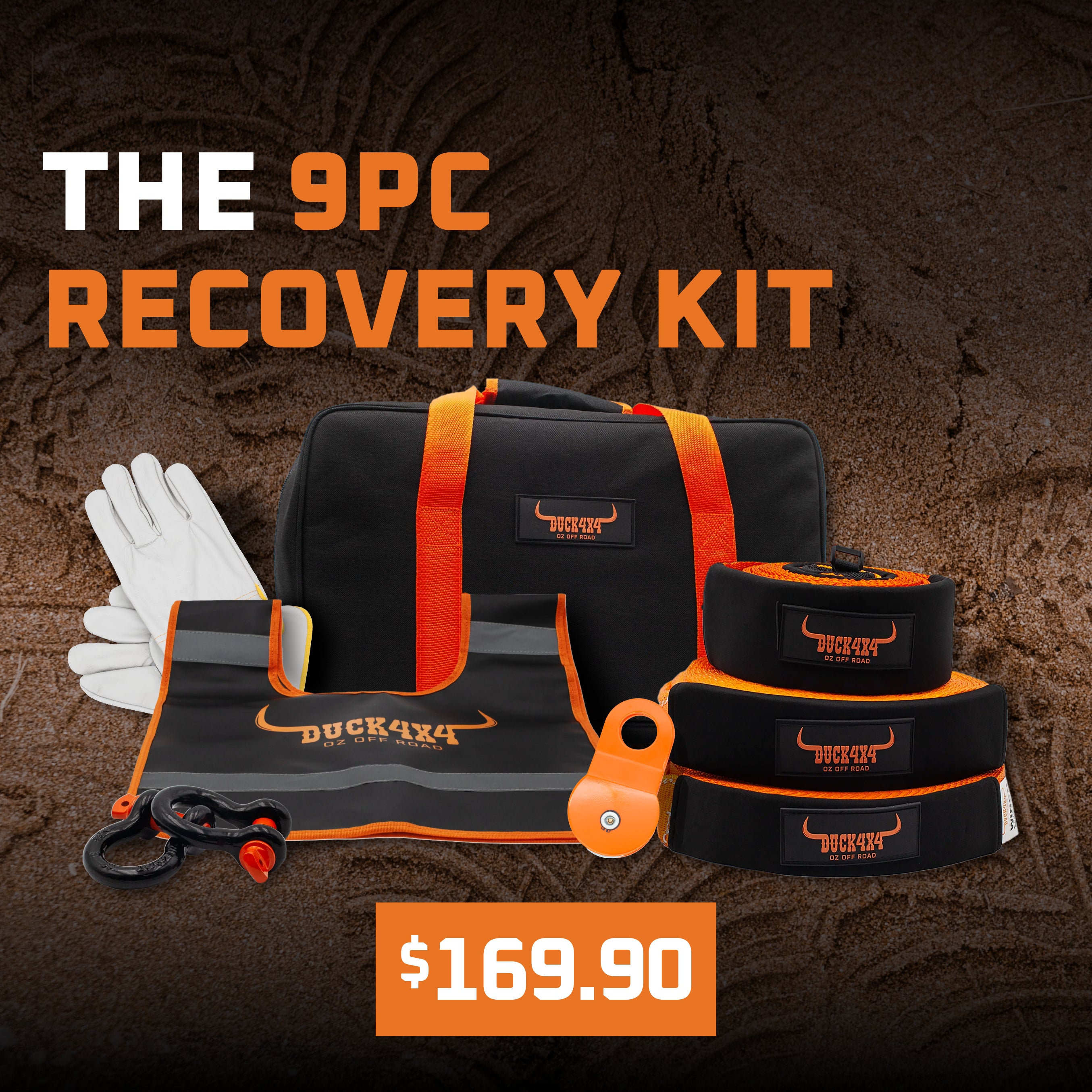 DUCK4X4 9pcs Extreme Recovery Kit