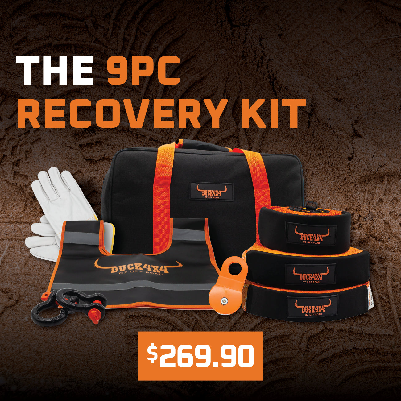 DUCK4X4 9pcs Extreme Recovery Kit