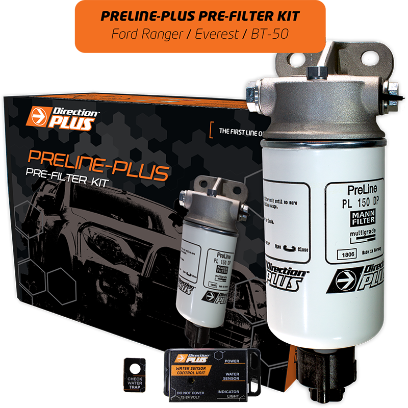 PreLine-Plus Diesel Pre Filter Kit For Ford Ranger PX/PX2/PX3 2011-21- 3.2L- 2.2L- Water Sensor Alert- Everest