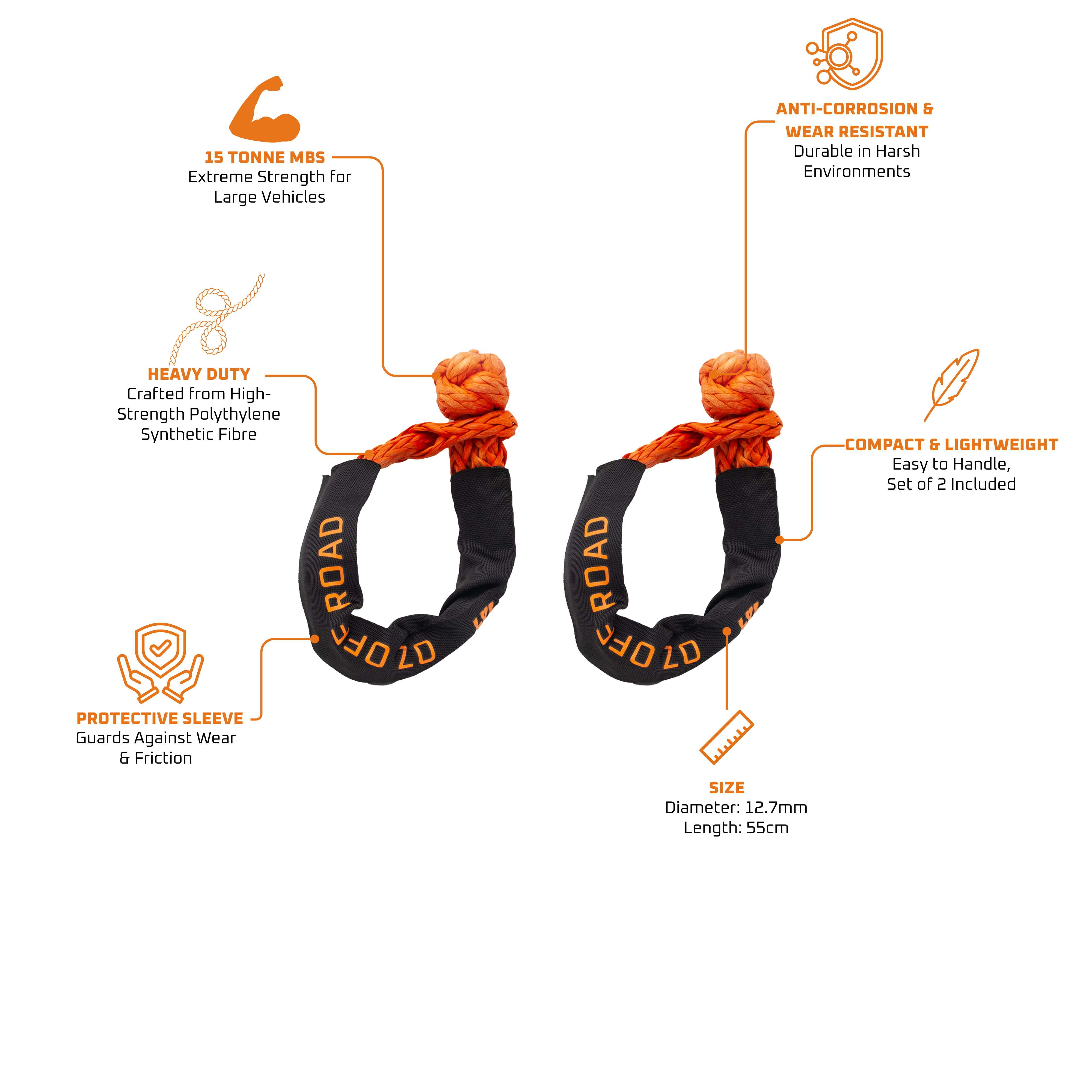 DUCK4X4 Soft Shackles