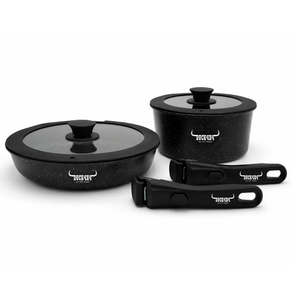 DUCK4X4 Fry Pan & Saucepan Set