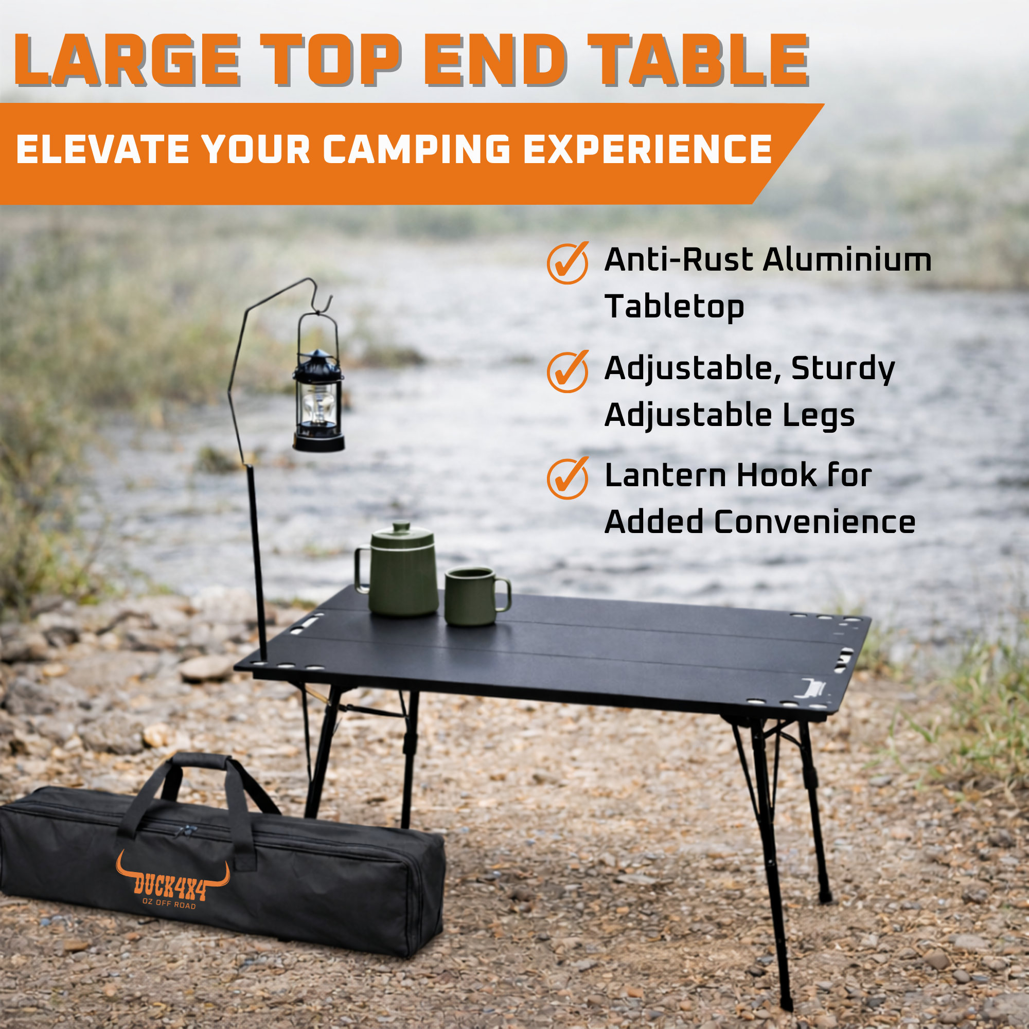 DUCK4X4 Large Top End Table