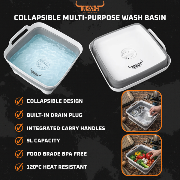 DUCK4X4 Collapsible Multi-Purpose Wash Basin