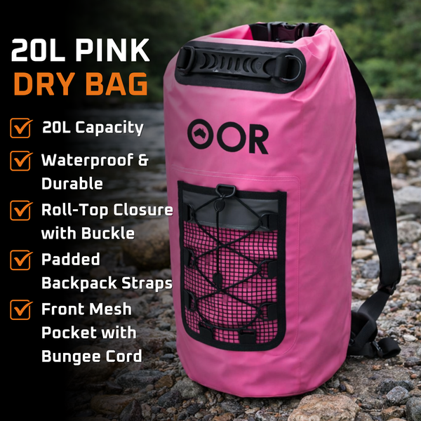 20L Pink Dry Bag