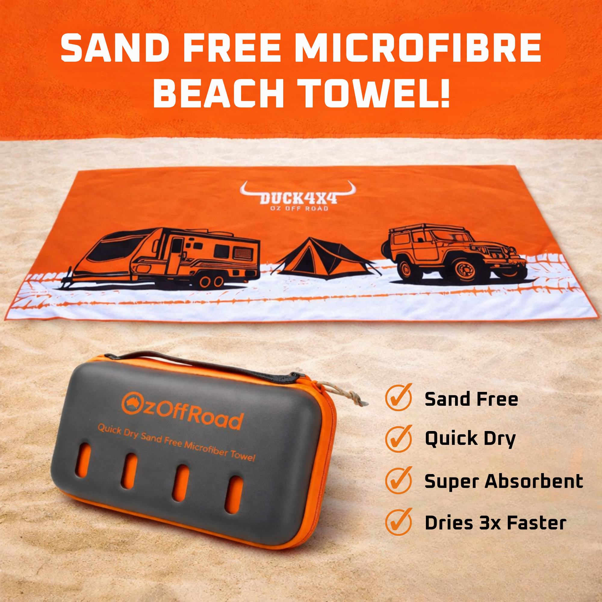 DUCK4X4 Microfibre Towel