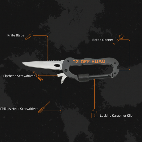 DUCK4X4 5 in 1 Carabiner Hook