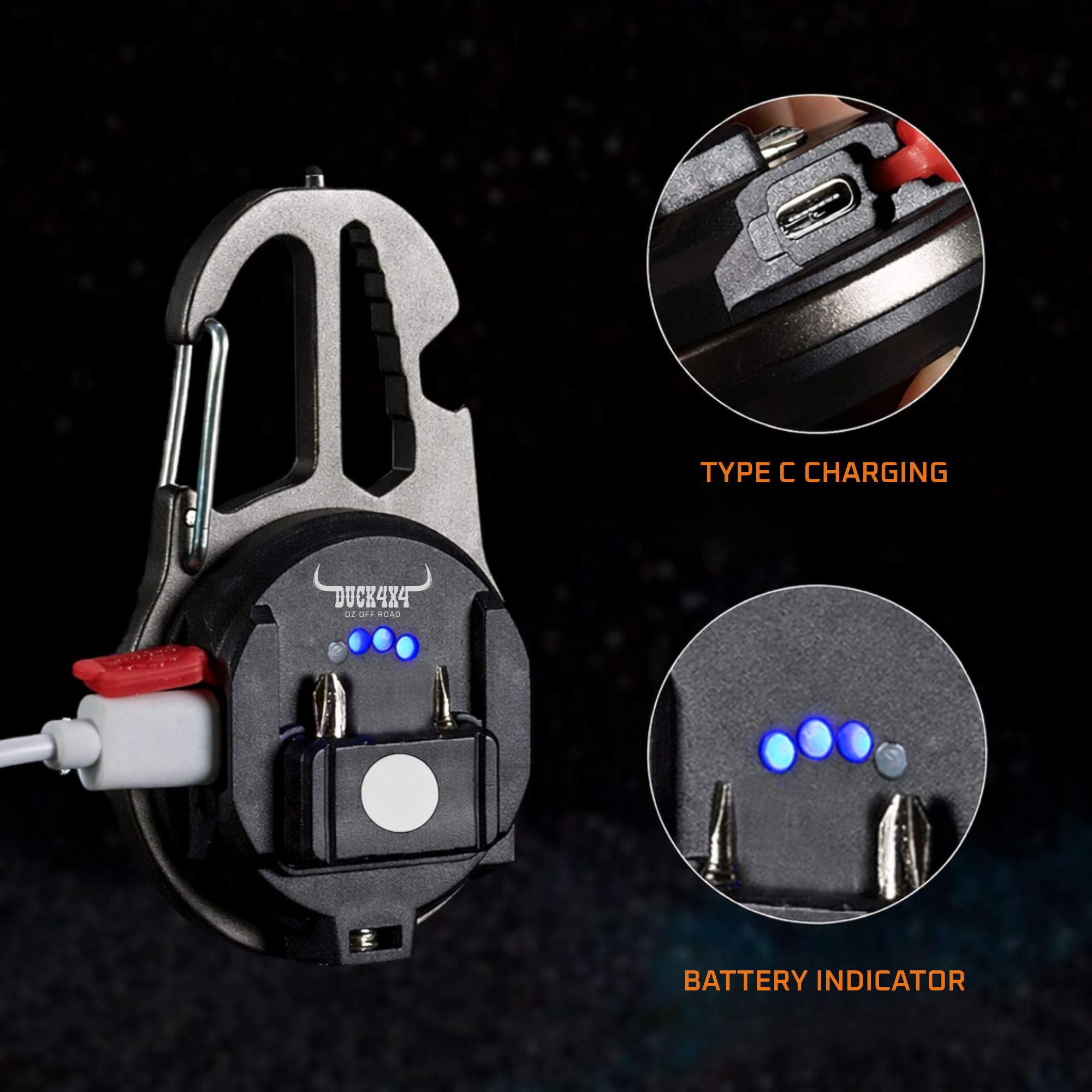 DUCK4X4 Smart Keychain Light