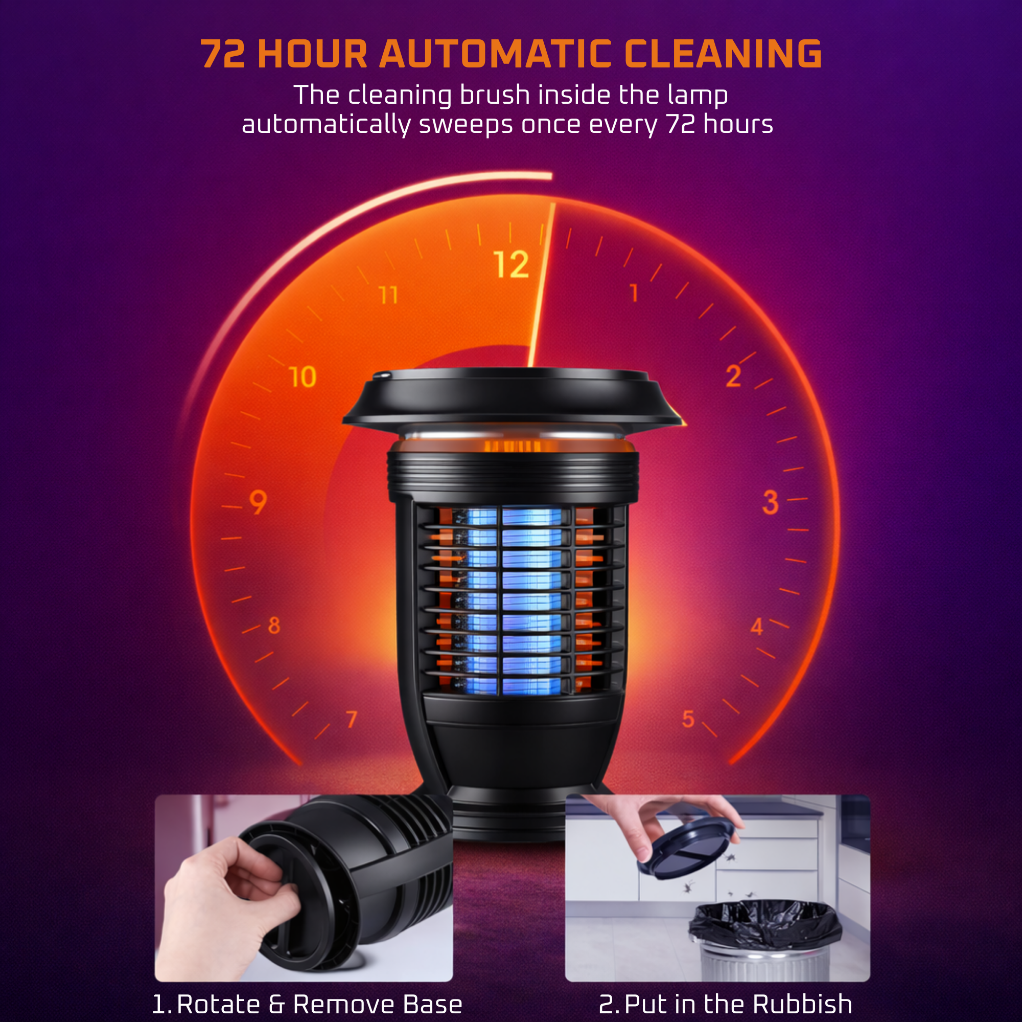 DUCK4X4 Large Solar Mozzie Zapper