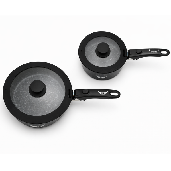 DUCK4X4 Fry Pan & Saucepan Set