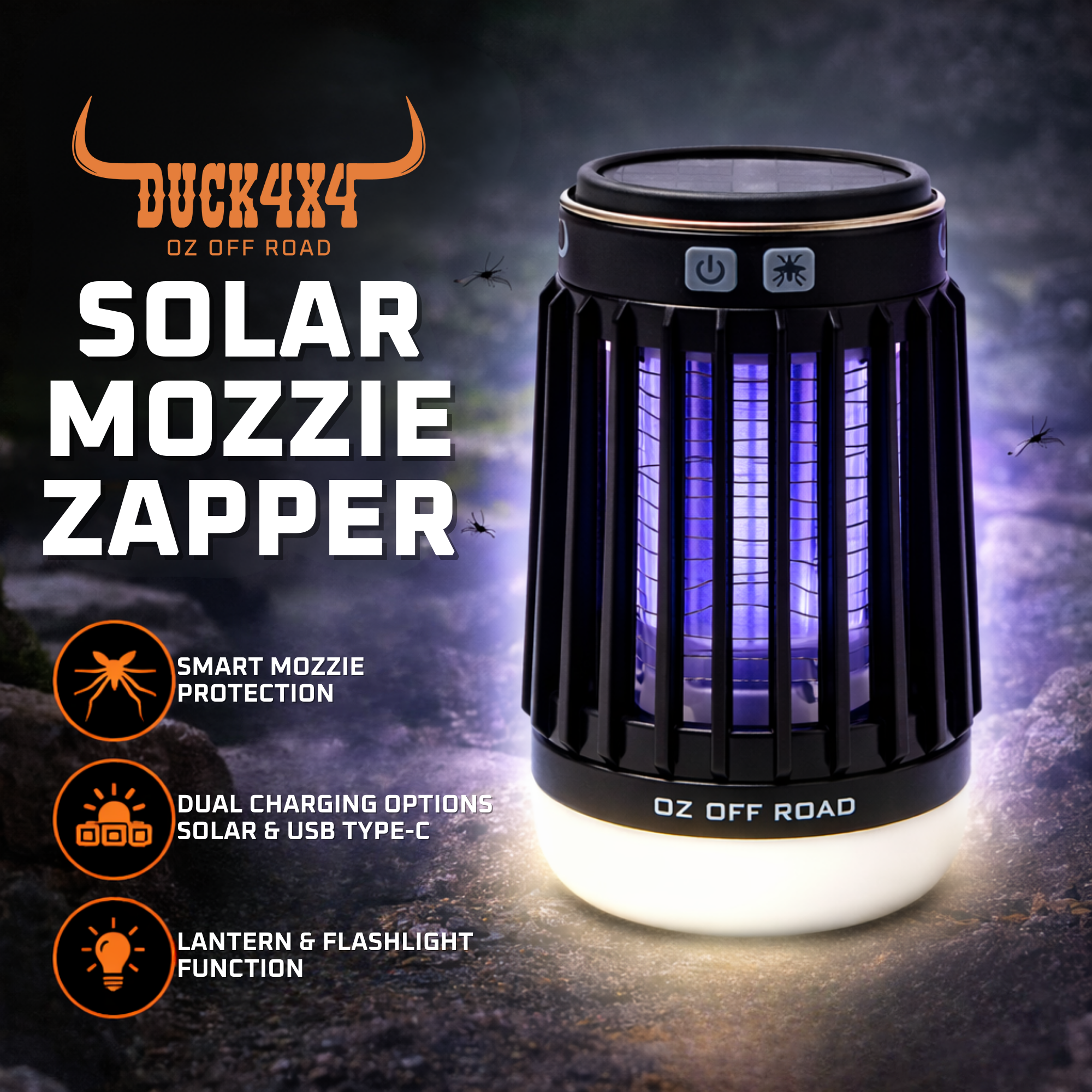 DUCK4X4 Solar Mozzie Zapper