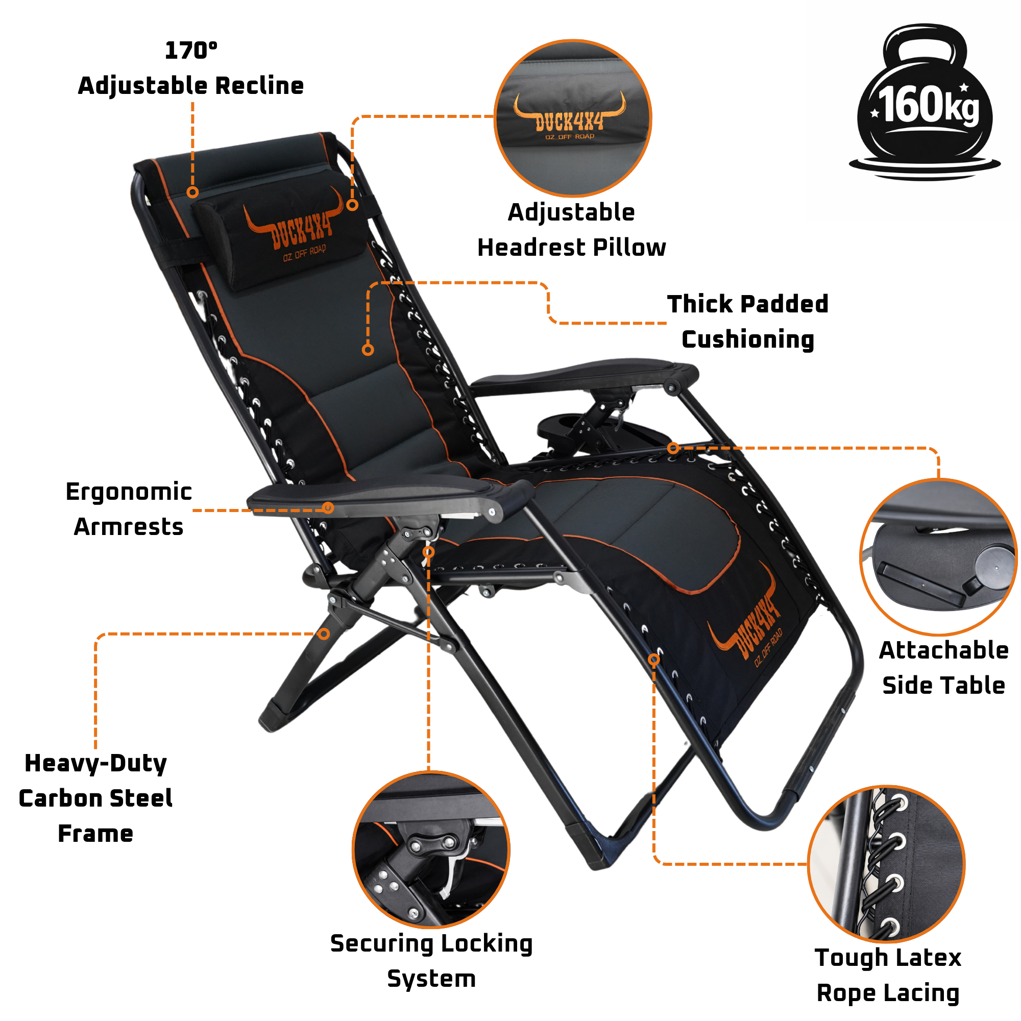DUCK4X4 Kickback Recliner