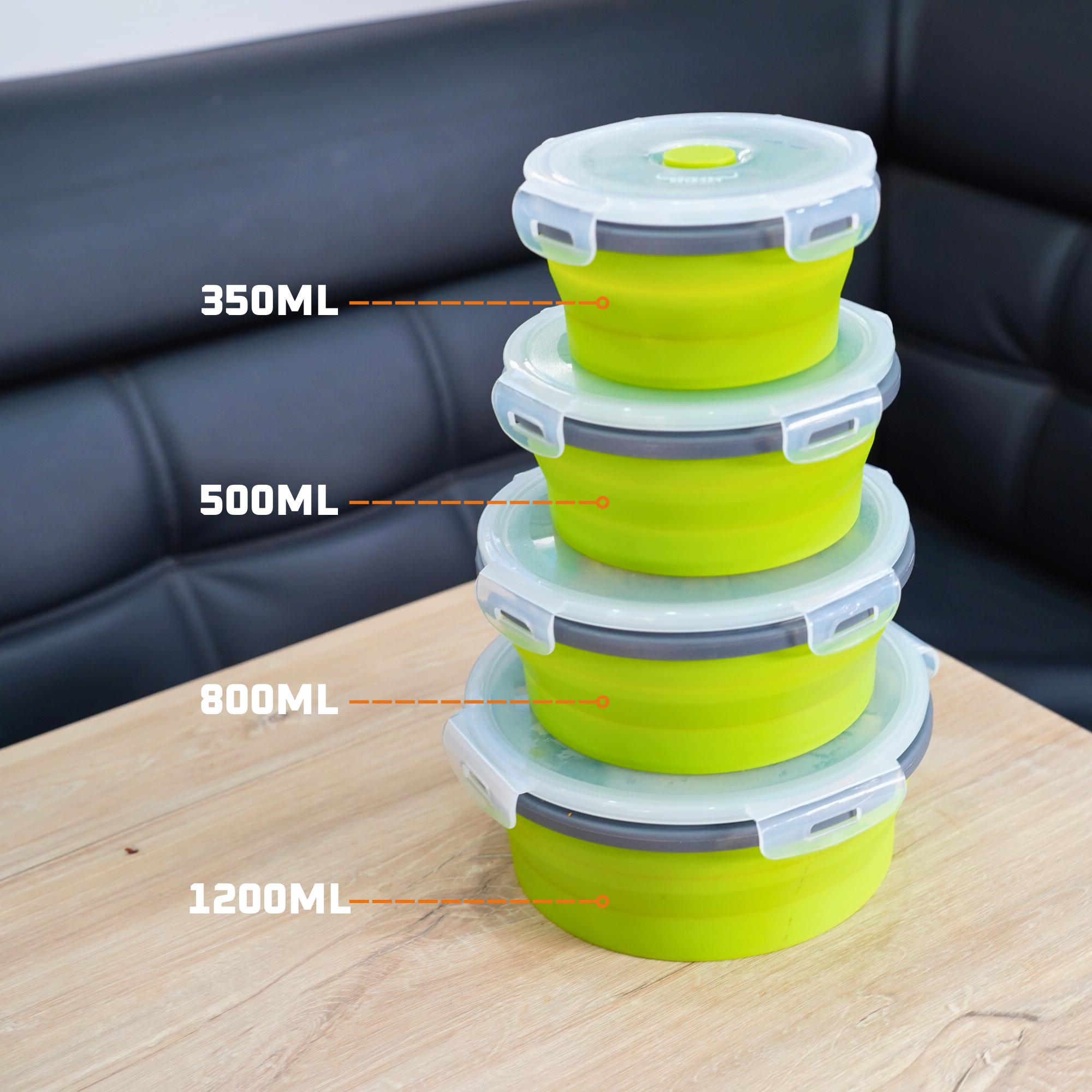 DUCK4X4 Round Collapsible Containers (4 Pack)