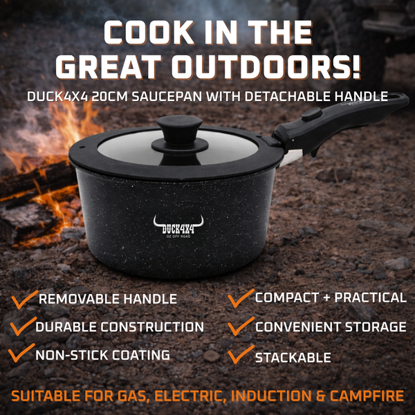 DUCK4X4 20cm Sauce Pan with Detachable Handle