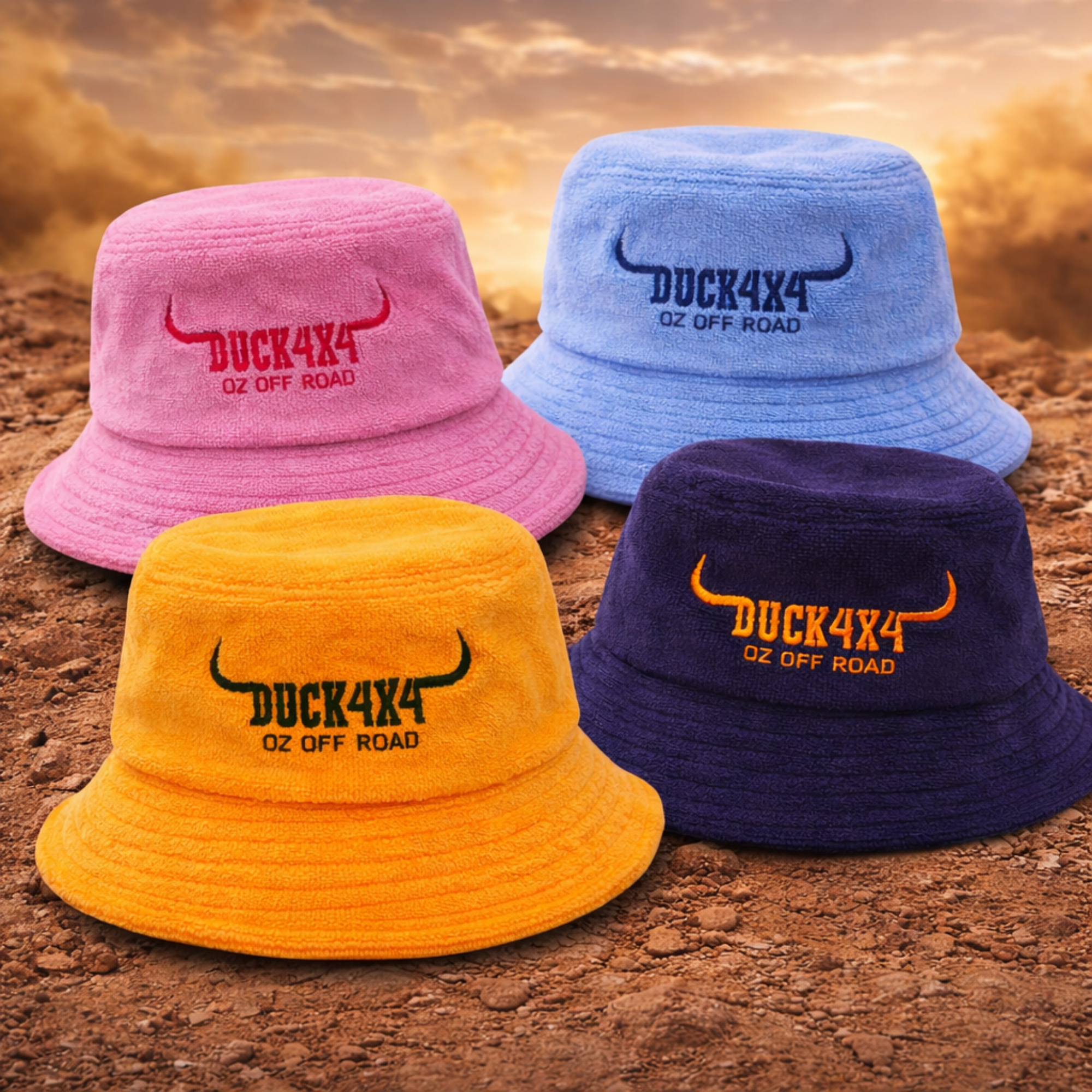 DUCK4X4 Terry Towelling Bucket Hat