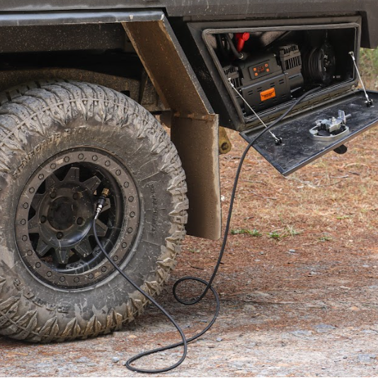 DUCK4X4 All-Terrain Air Pump Hose Reel with Manual Retract