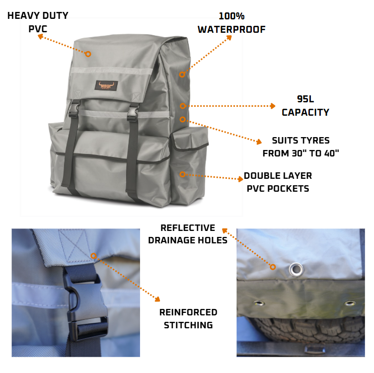 DUCK4X4 Deluxe Spare Wheel Trash Bag