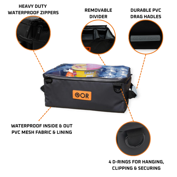 DUCK4X4 Waterproof Clear-Top Gear Bag – Small