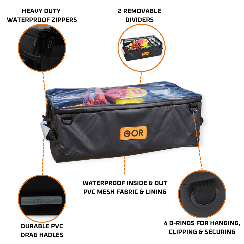 DUCK4X4 Waterproof Clear-Top Gear Bag – Medium