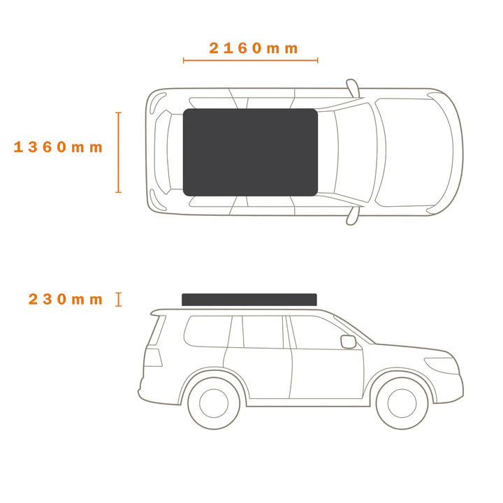 Ridgeback Hard Shell Rooftop Tent Canvas