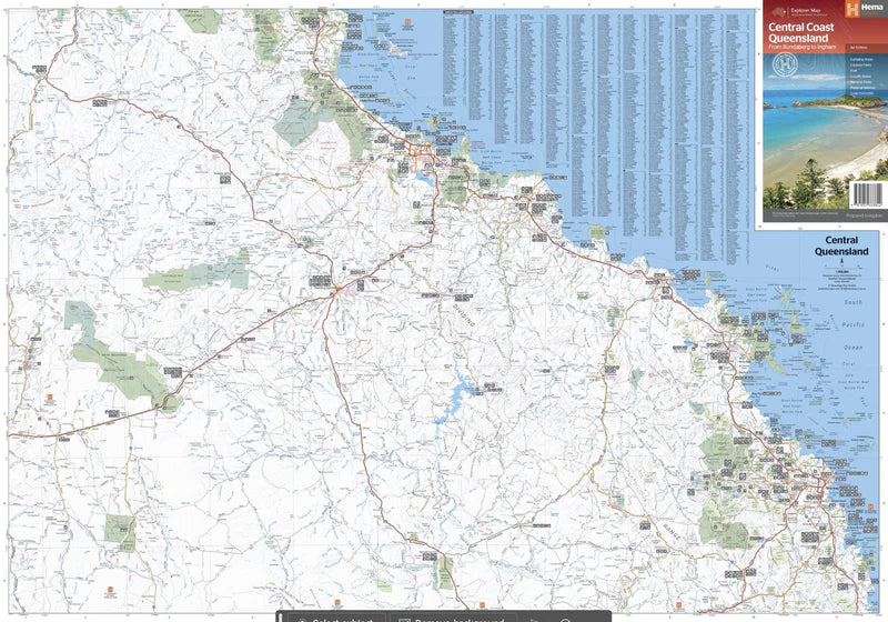 Central Coast Queensland Map