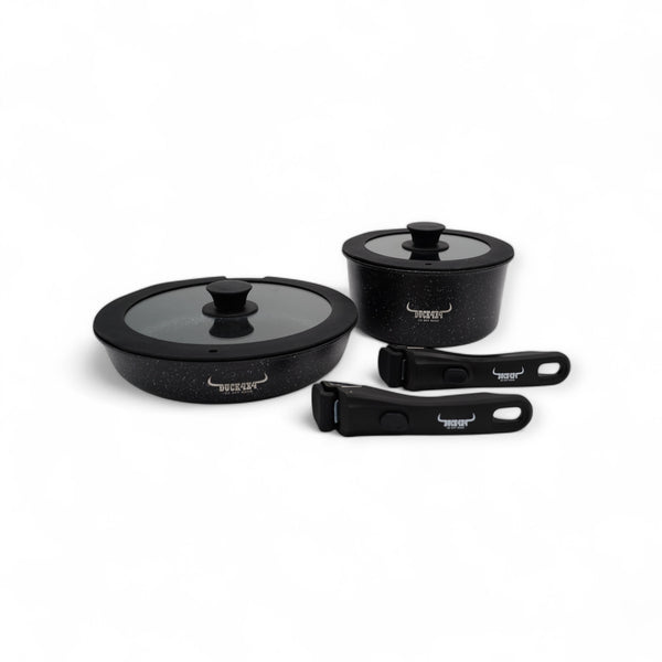 DUCK4X4 Fry Pan & Saucepan Set