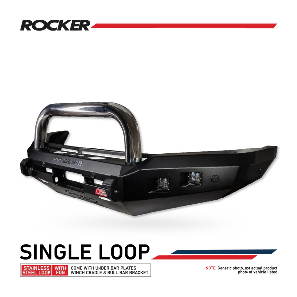 Nissan Patrol Gu Y62 Series 4 18-20 078-01sq Rocker Front Bar Square Light No Loop+ssl+bracket+udp