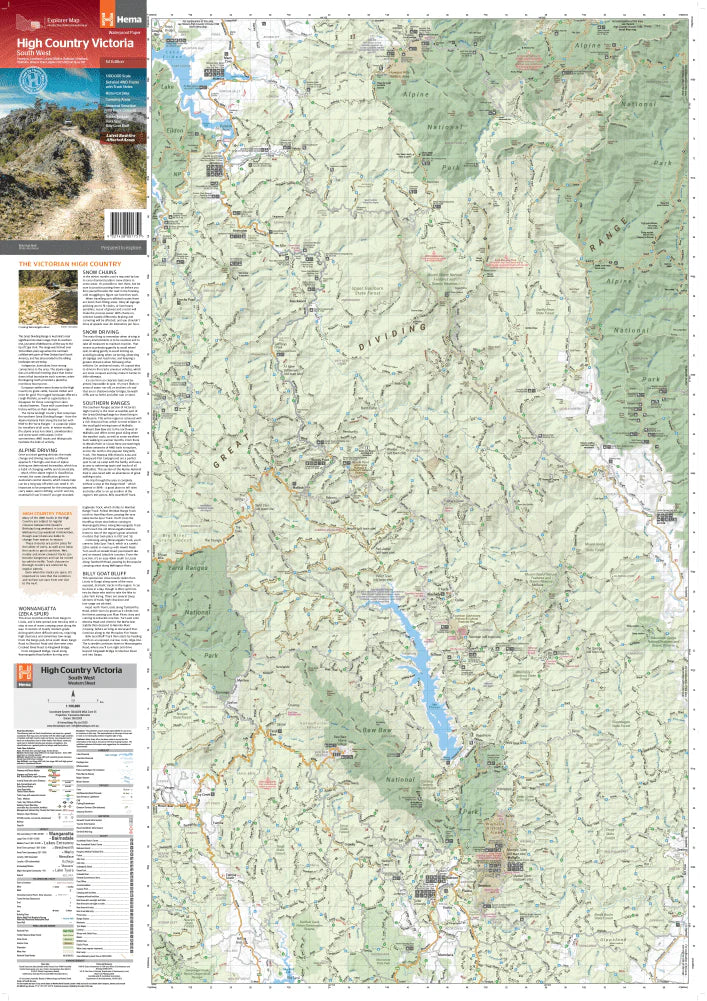 The Victorian High Country - South Western Map 100k