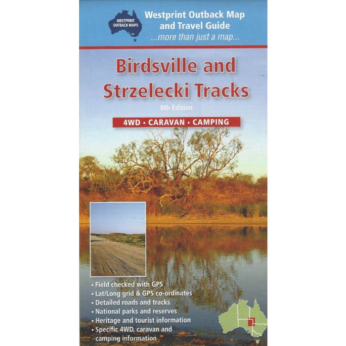 Birdsville And Strzelecki Tracks Map